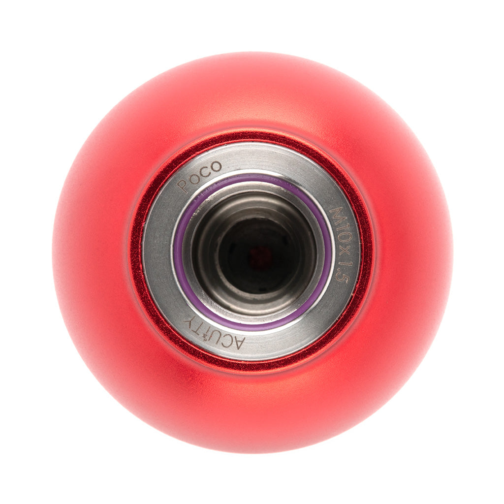 POCO Low-Profile Shift Knob in Satin Red Anodized Finish