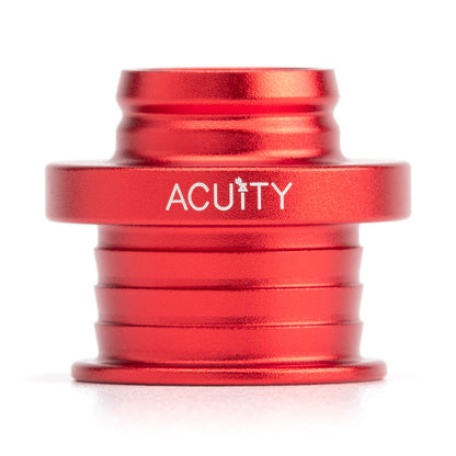 POCO Low-Profile Shift Knob in Satin Red Anodized Finish