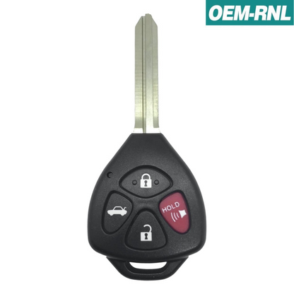 Toyota Avalon Corolla 2008-2012 4 Btn Remote Head Key GQ4-29T 4D67 (OEM)