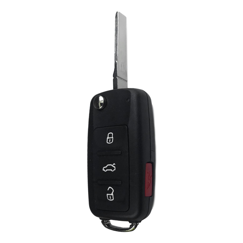 Volkswagen 4 Button Flip Key Remote 2010-2016 for FCC: NBG010206T (PEPS)