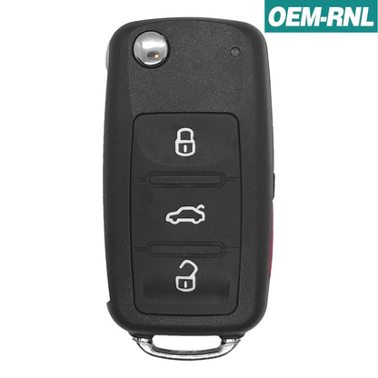 Volkswagen Jetta Passat Tiguan 2012-2018 OEM 4 Button Flip Key NBGFS93N