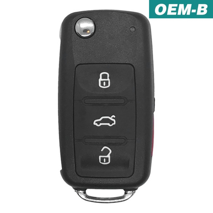 Volkswagen Jetta Passat Tiguan 2012-2018 OEM 4 Button Flip Key NBGFS93N
