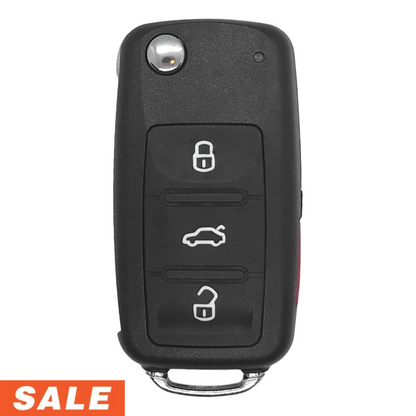 Volkswagen 4 Button Flip Key Remote 2010-2016 for FCC: NBG010206T (PEPS)