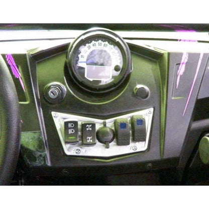 4 Switch Dash Panel Machined Finish