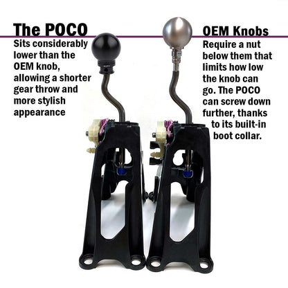 POCO Insulated Low-Profile Shift Knob in Black (M10X1.5)