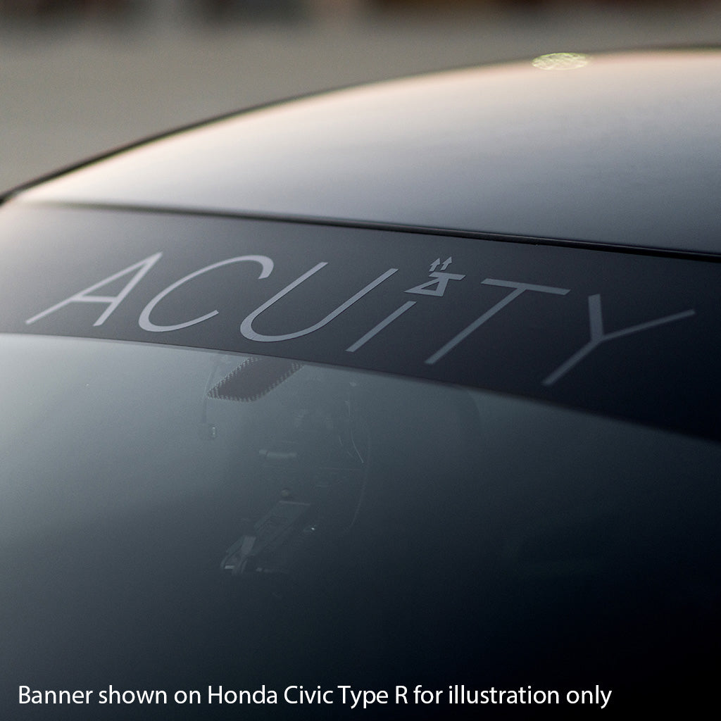 Matte Black Windshield Banner