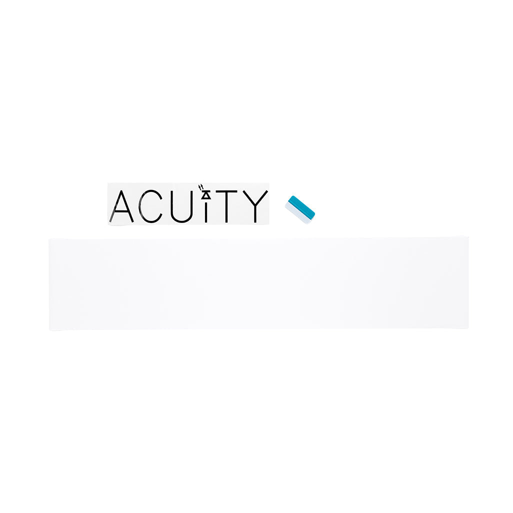 Matte White Windshield Banner