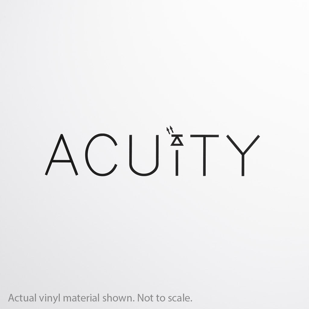 ACUITY Instruments Matte White Windshield Banner