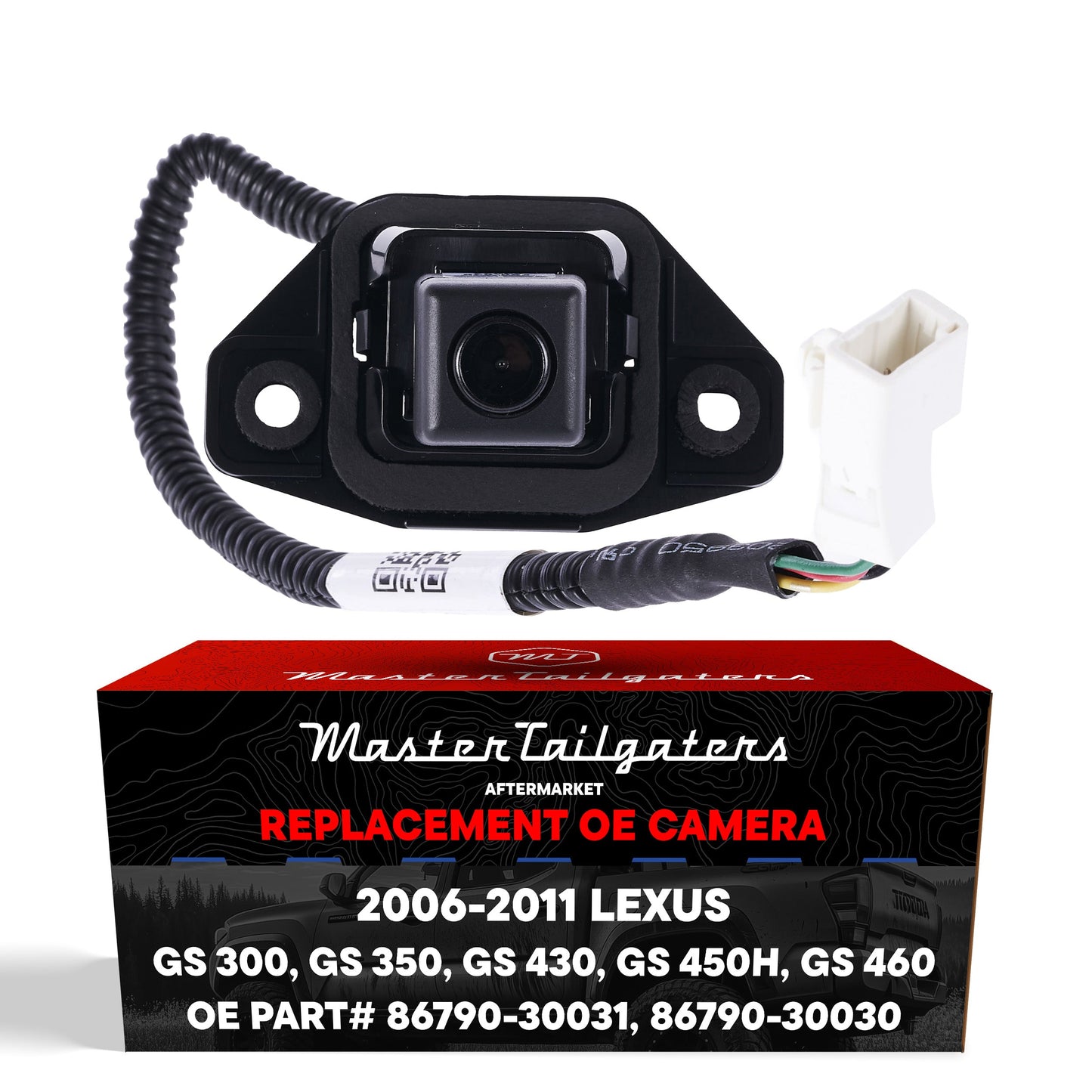 Lexus GS 300/350/430/460 (2006-2011), GS 450h (2007-2011) OEM Replacement Backup Camera OE Part # 86790-30030, 86790-30031