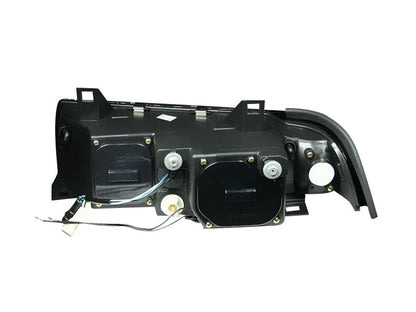 Anzo 1992-1998 BMW 3 Series E36 Projector Headlights w/ Halo Black (CCFL) G