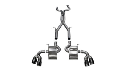 Corsa 16-18 Chevy Camaro SS Xtreme+ 2.75in Cat-Back Dual Rear Exit w/ Single 4.5in Black PVD Tip 14771BLK