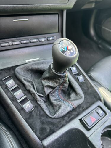 For 1991-2005 BMW E46 E36 M/Stitch Real Leather Shift Boot Cover