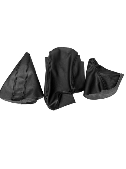 For 1991-2005 BMW E36 E46 3 Series Genuine Leather Console Armrest Shift & Handbrake Boot Cover