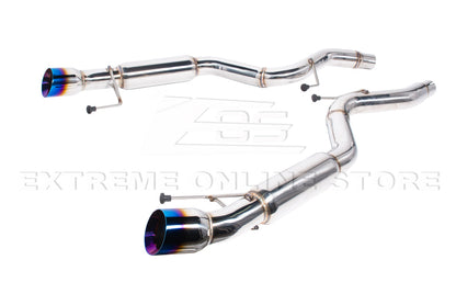 2015-2023 Ford Mustang Muffler Axle Back Dual Burnt Tips Exhaust