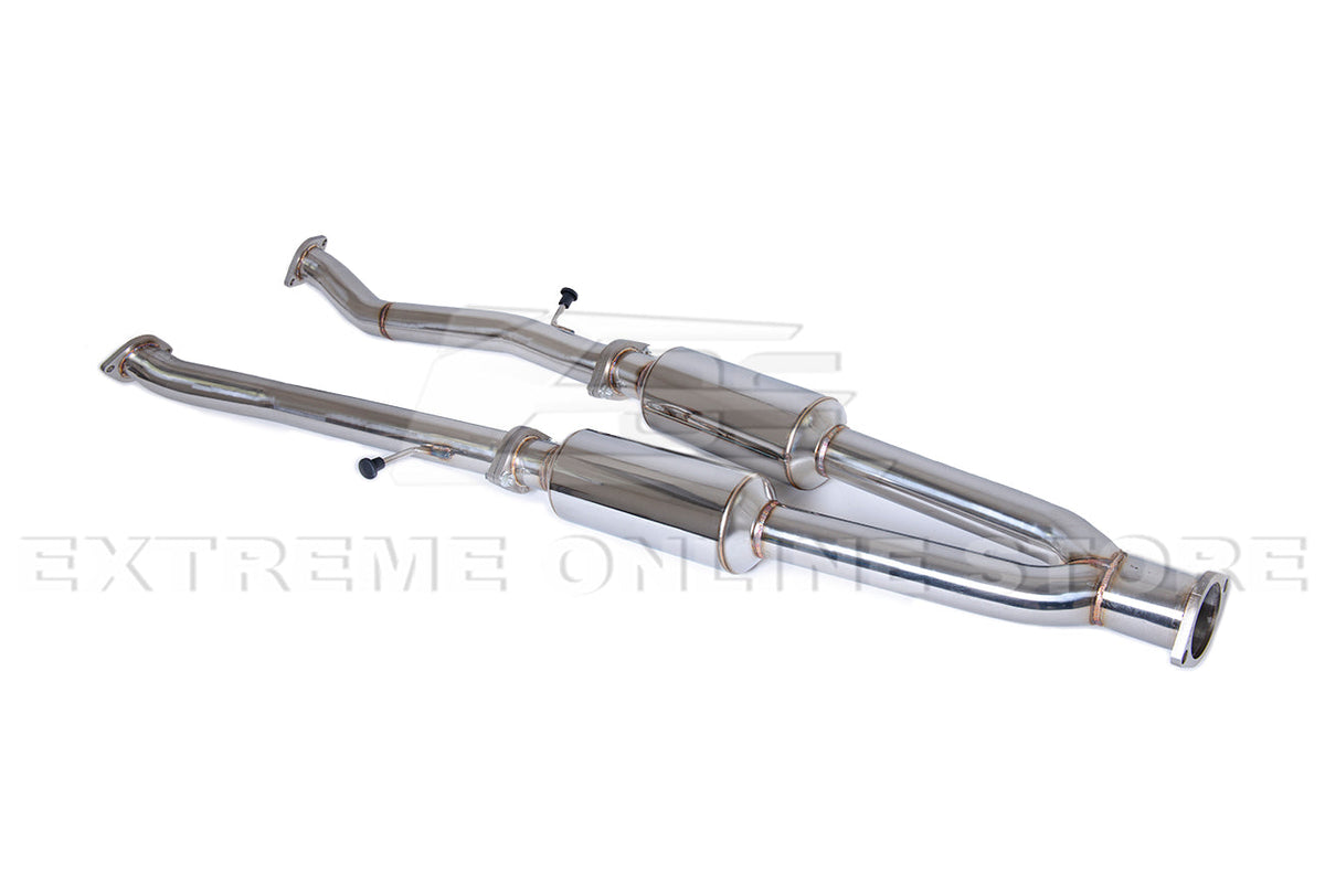 2014-Present Infiniti Q50 Mid Pipe Muffler Delete Axle Back Exhaust Kit