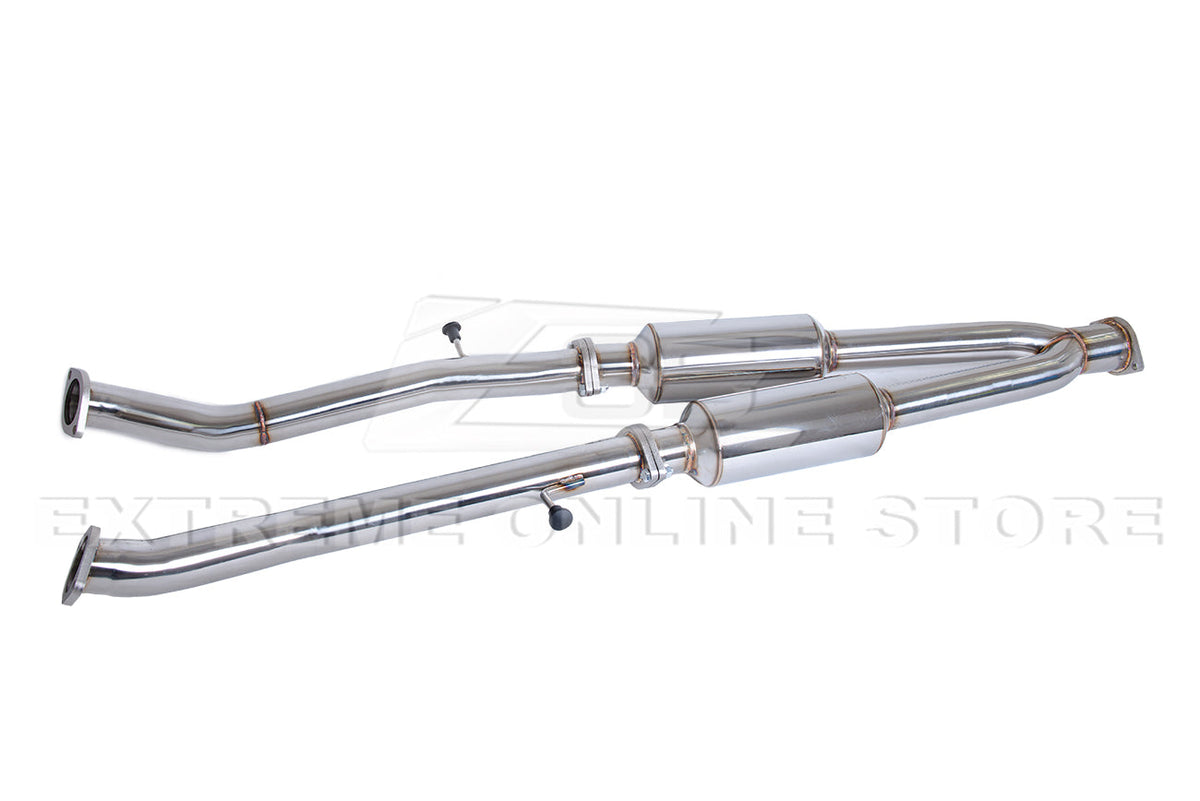 2014-Present Infiniti Q50 Mid Pipe Muffler Delete Axle Back Exhaust Kit