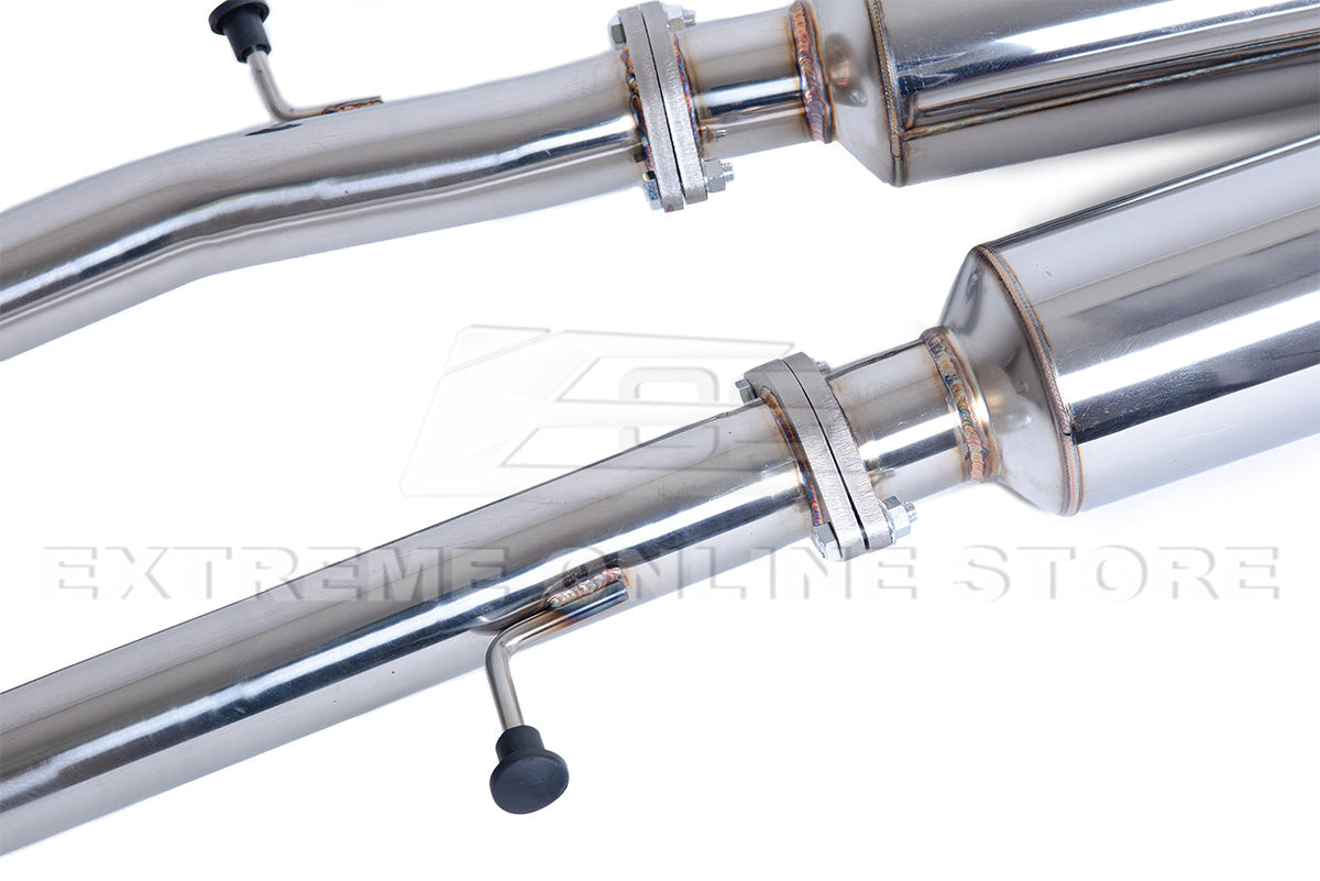2014-Present Infiniti Q50 Mid Pipe Muffler Delete Axle Back Exhaust Kit