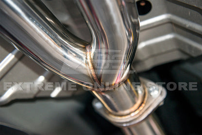 2014-Present Infiniti Q50 Mid Pipe Muffler Delete Axle Back Exhaust Kit