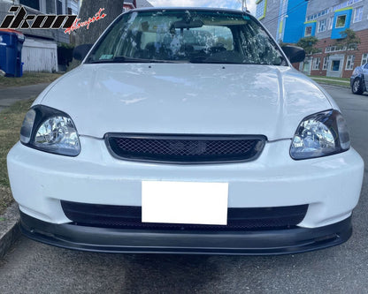 1996-1998 Honda Civic Front Lip Spoiler Mugen Style Unpainted Black PP