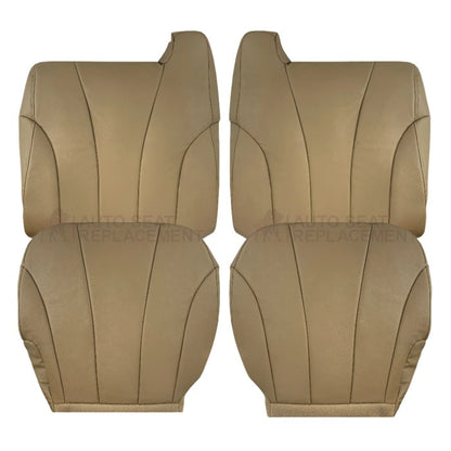 1999-2002 Chevy Silverado Work Truck in Dark Oak Tan Synthetic Leather
