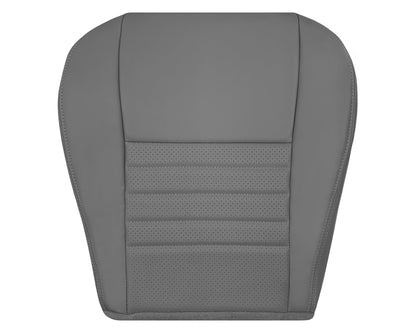 1999-2004 Ford Mustang GT V8 Replacement Cowhide Leather OR Synthetic Leather Seat Cover: Gray, Perforated