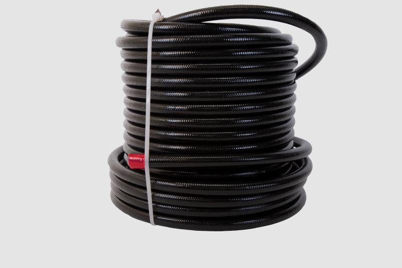 Aeromotive PTFE SS Braided Fuel Hose - Black Jacketed - AN-12 x 12ft 15334