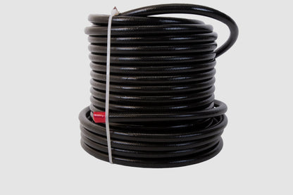 Aeromotive PTFE SS Braided Fuel Hose - Black Jacketed - AN-08 x 12ft 15326