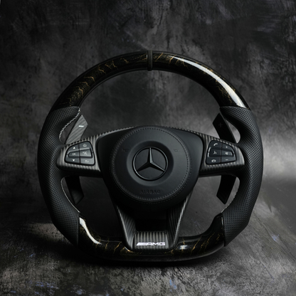 2015-2018 Mercedes Benz AMG | Retrofit for older/ non-AMG Models Available Custom Steering Wheel by Exclusive Steering