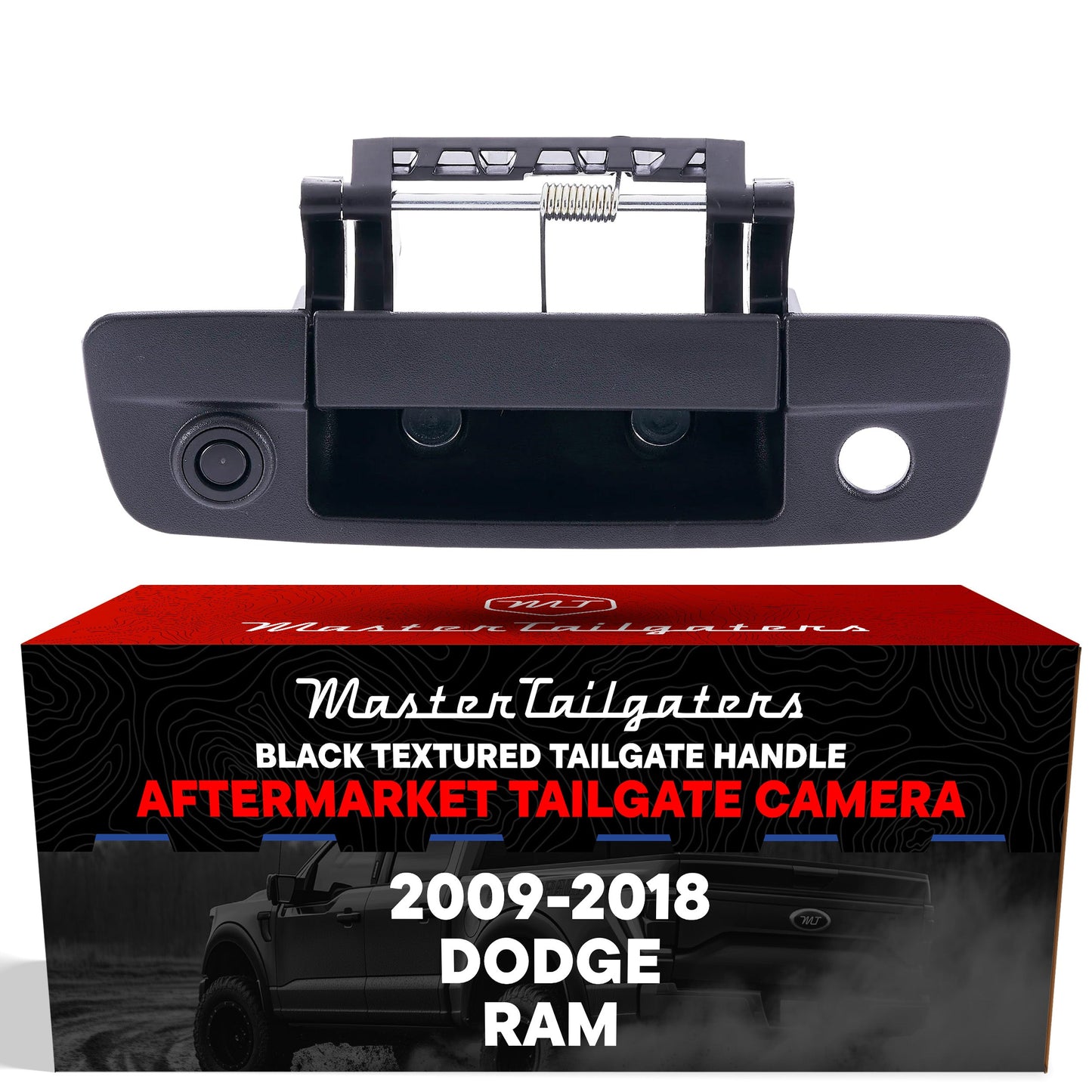 Dodge Ram (2009-2018) Black Replacement Tailgate Handle with Backup Camera
