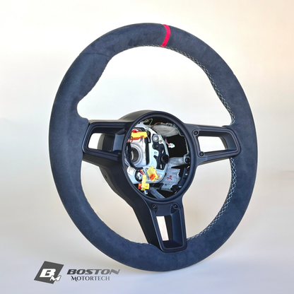 Manual Porsche 991.2 Steering Wheel in Red