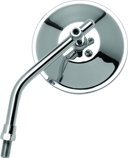 BikeMaster 4in Adjustable Round Mirror 10mm - Each - Chrome 600800