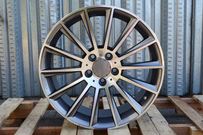 MB4 19x8.5 5x112 +42 66.6 Gunmetal Machined Face
