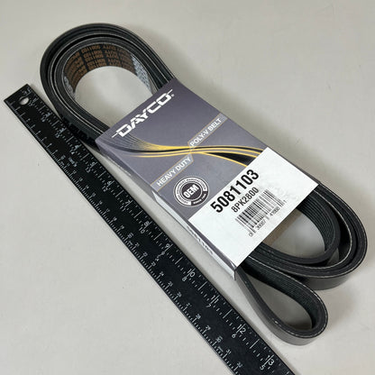 DAYCO Standard Straight Poly Rib Belt 1.10"Top Width 110.25" Effective L 5081103