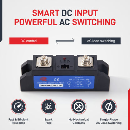 100 Solid State Relay | Single Phase Industrial | DA (DC-AC)