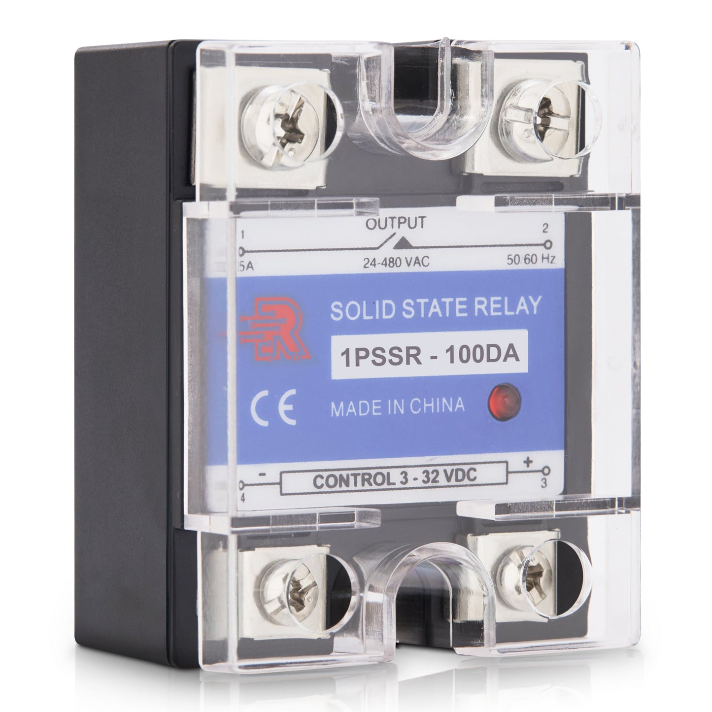 100 Amp DA Solid State Relay Module SSR-DC to AC-3-32VDC Control-24-480VAC Output