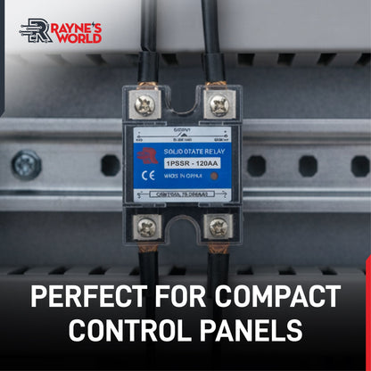 120 Amp AA Solid State Relay Module SSR-AC to AC-70-280VAC Control-24-480VAC Output