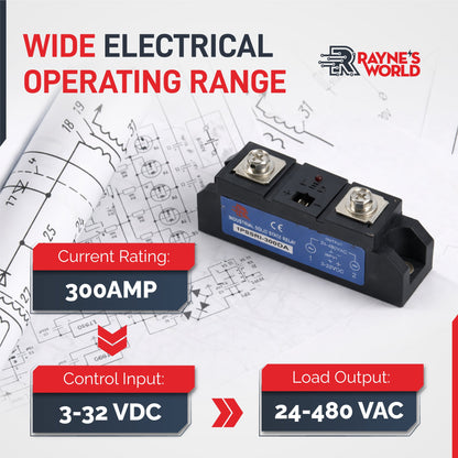 300 Solid State Relay | Single Phase Industrial | DA (DC-AC)