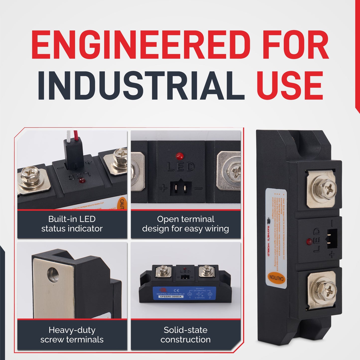 300 Solid State Relay | Single Phase Industrial | DA (DC-AC)