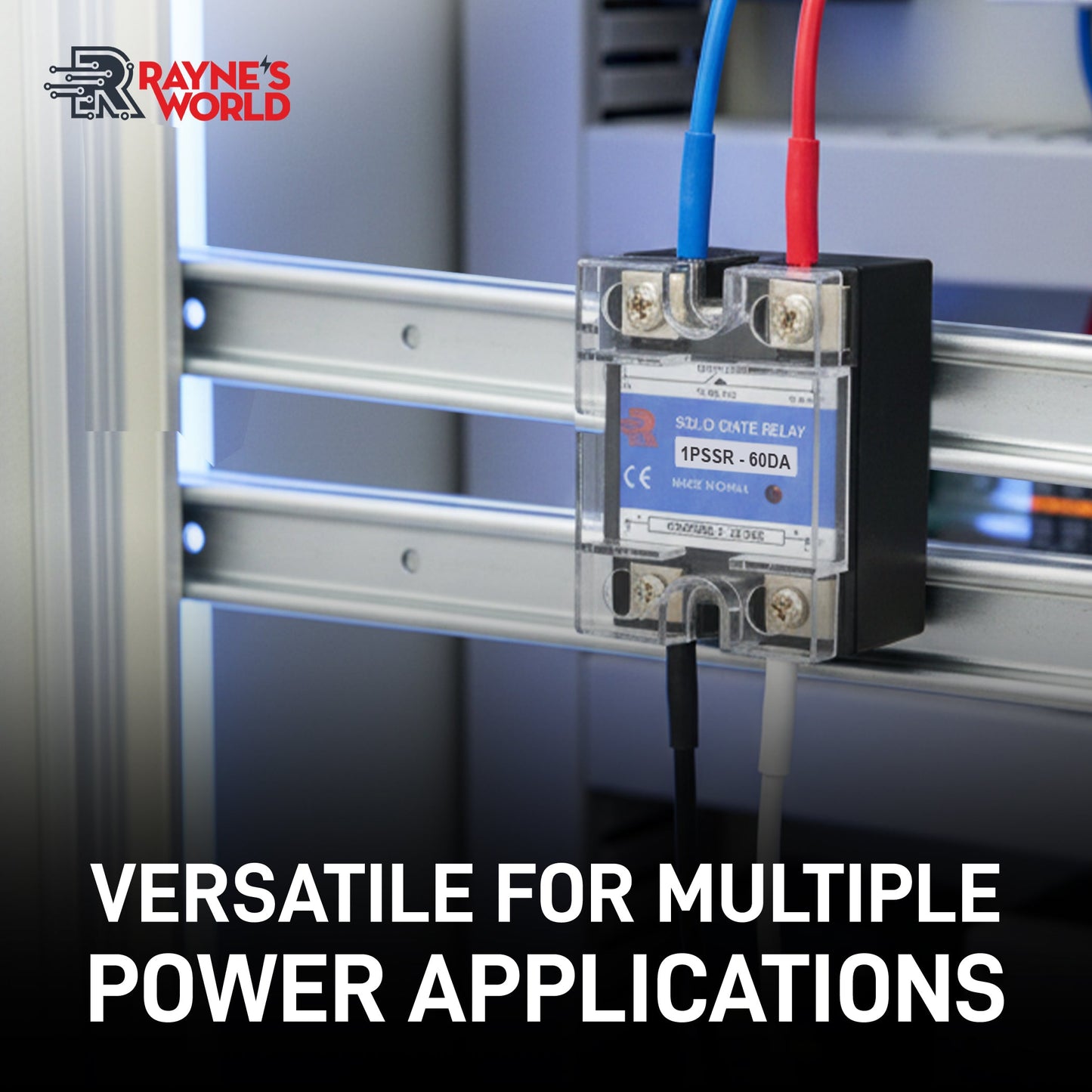 60 Amp DA Solid State Relay Module SSR-DC to AC-3-32VDC Control-24-480VAC Output