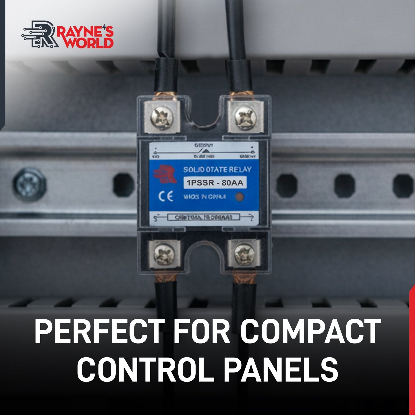 80 Amp AA Solid State Relay Module SSR-AC to AC-70-280VAC Control-24-480VAC Output