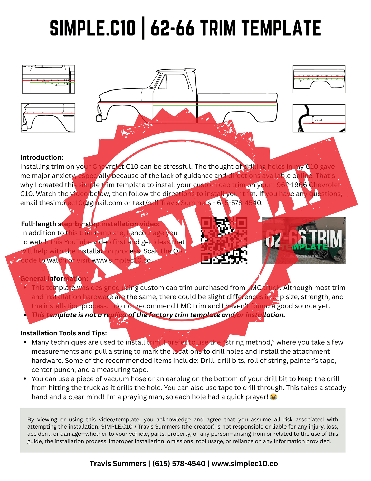 62-66 Trim Template