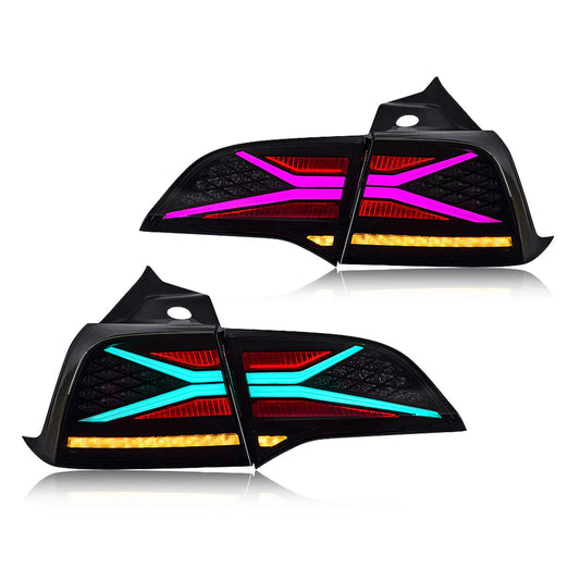 2017+ Tesla Model 3 Y RGB Tail Lights