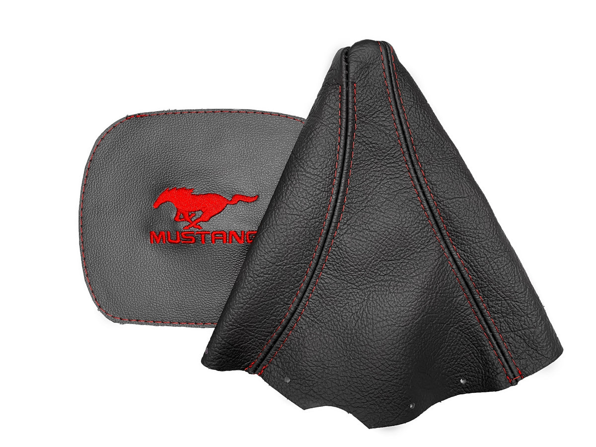 1994-2004 FORD MUSTANG GT Embroidered Leather Manual Shift Boot Cover