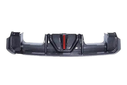 BMW 3 Series G80 M3 G82 G83 M4 Carbon Fiber Rear Diffuser with LED Lights (2019 - 2024)