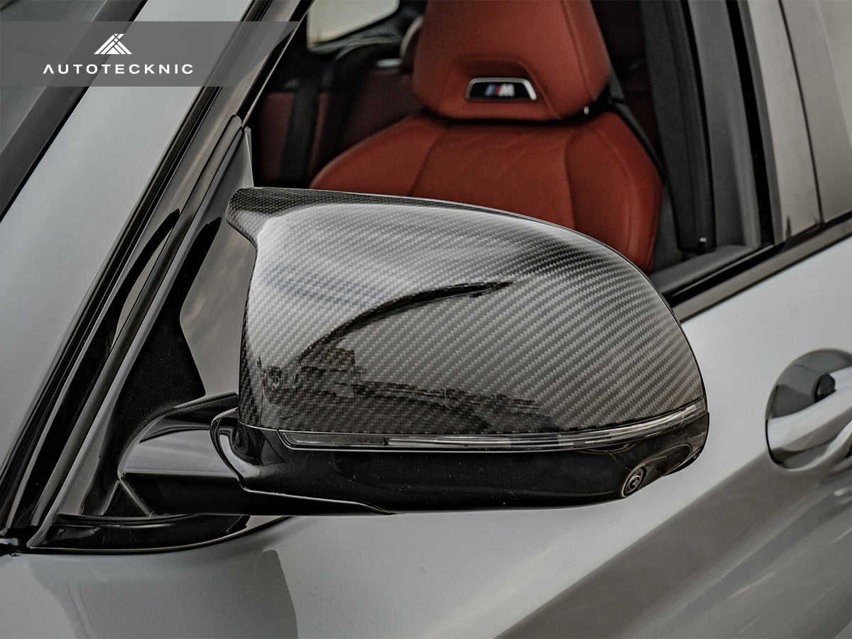 AutoTecknic Replacement Dry Carbon Mirror Covers - BMW F97 X3M | F98 X4M