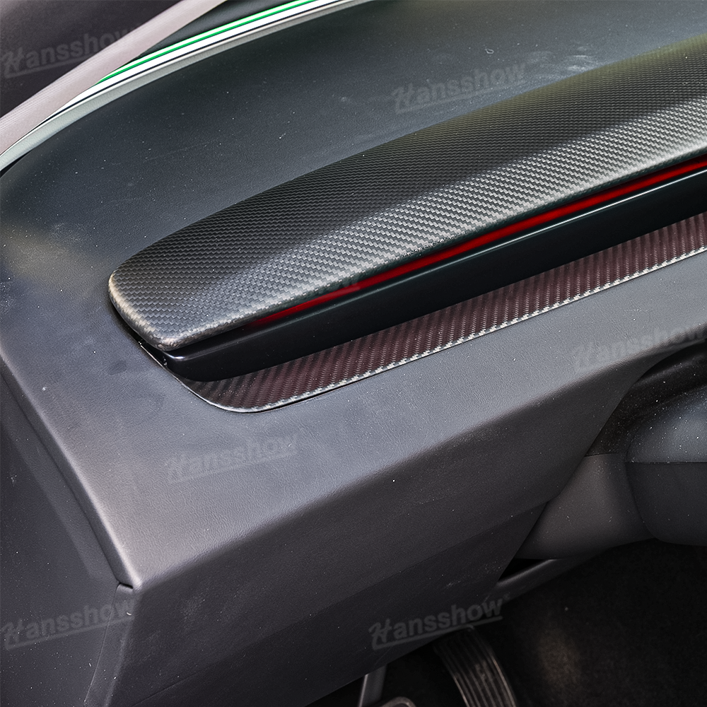 Tesla Dashboard Panel Trim Replacement In Real Carbon Fiber for Model 3 Highland & Y Juniper