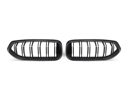 AutoTecknic Dual-Slat Carbon Fiber Front Grille Set - BMW G29 Z4