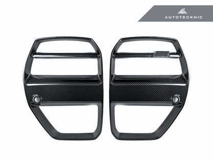 AutoTecknic Dry Carbon Motorsport V1 Front Grille Set - BMW G80 M3 | G82/ G83 M4