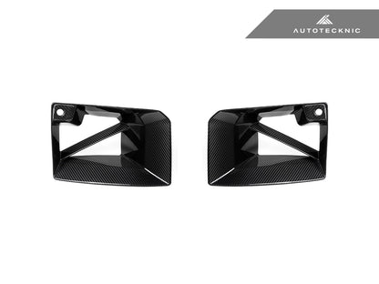 AutoTecknic Dry Carbon Front Bumper Lower Vent Set - BMW G87 M2