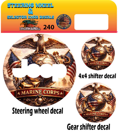 Steering wheel decal beach 125